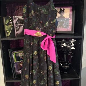 Disney Dress Shop Black and Pink Women's Dress